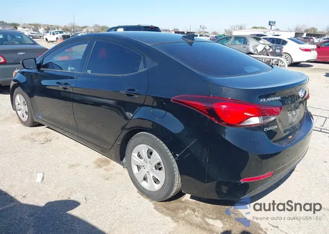 2016 Hyundai Elantra Se z USA, uszkodzony, nr VIN 5NPDH4AE6GH776769